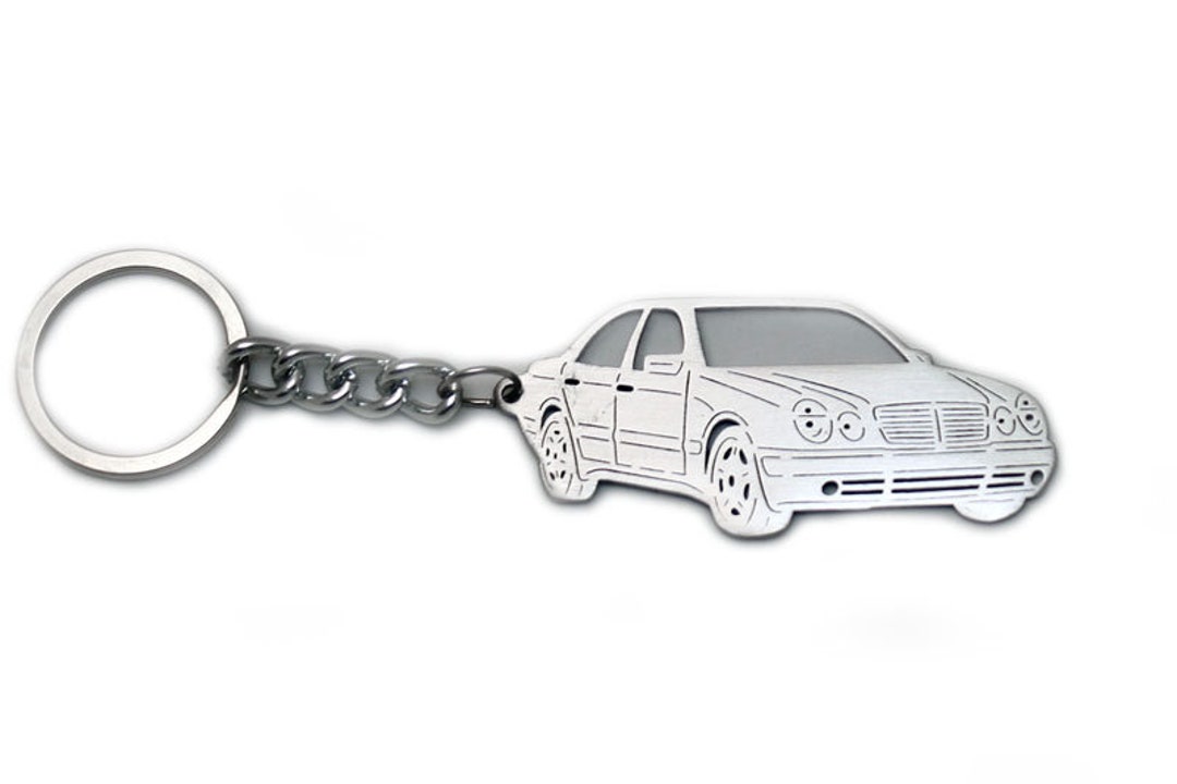 Keychain Fit Mercedes-benz W210 Stainless Steel Key Chain With Ring Keyring  Custom Key Ring Car Body Profile Design 