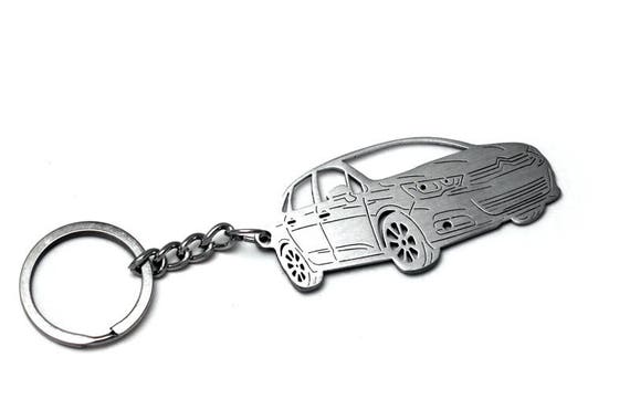Citroen DS4 Leather Keyring Handmade Laser Cut Gift Luxury Keychain