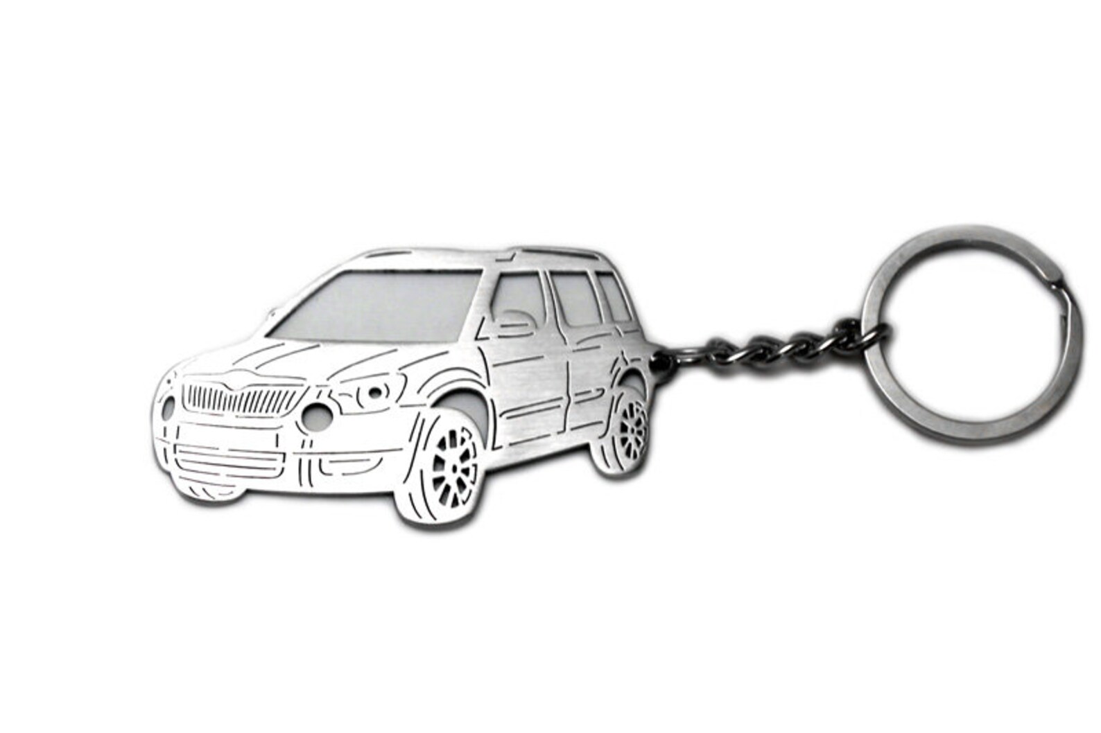 Keychain Fit Skoda Yeti Enthusiast Stainless Steel Key Chain With Ring