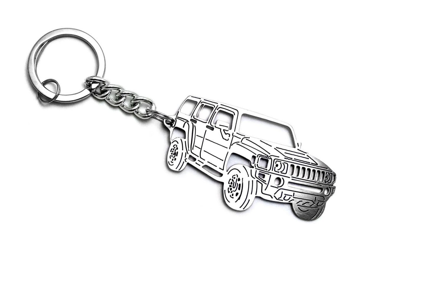Keychain Fit Hummer H3 Enthusiast Stainless Steel Key Chain Etsy