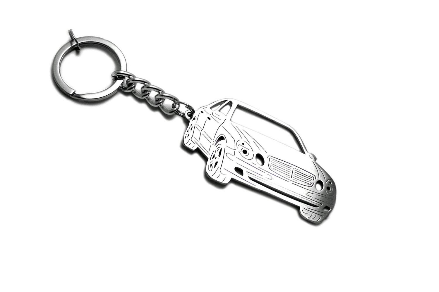 Keychain Fit Mercedes-benz W210 Stainless Steel Key Chain With Ring Keyring  Custom Key Ring Car Body Profile Design -  UK