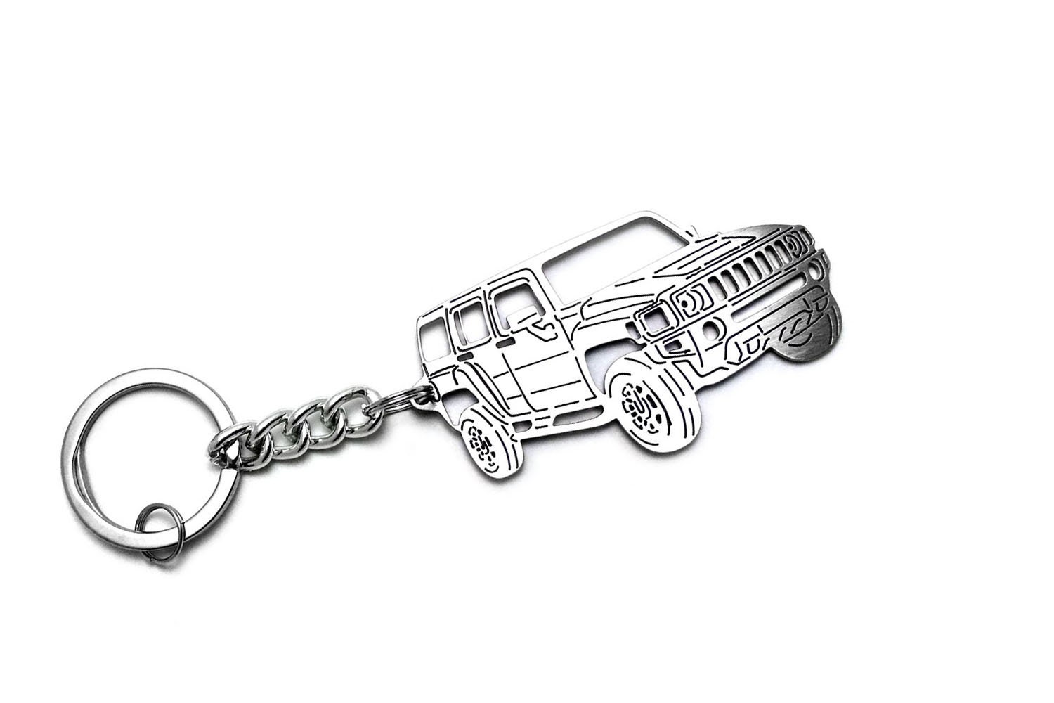 Keychain Fit Hummer H3 Enthusiast Stainless Steel Key Chain Etsy