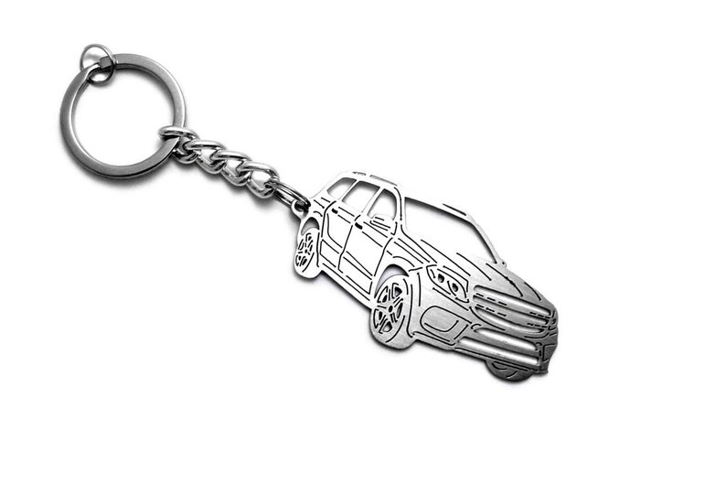 Keychain fit Mercedes-Benz GLS Stainless Steel Key Chain with Ring Keyring Custom Key Ring Car Body Profile Design image 4