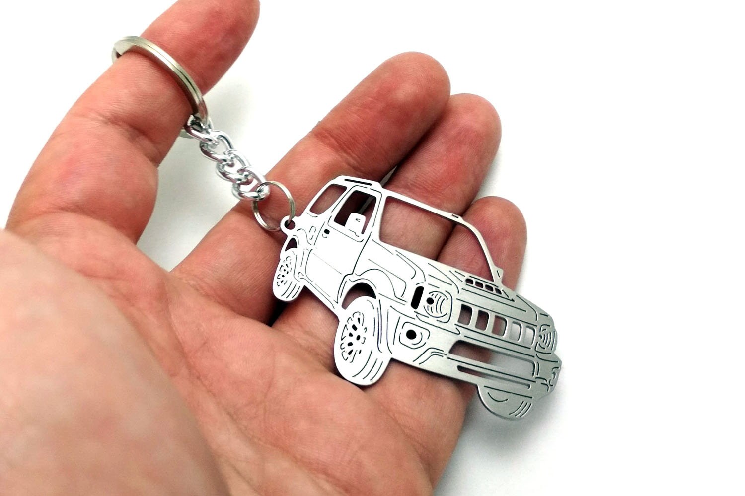 Keychain Fit Suzuki Jimny Stainless Steel Key Chain With Ring Etsy
