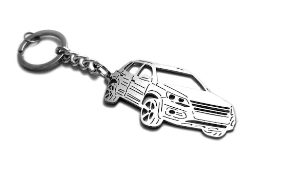 Keychain Fit Volkswagen Tiguan I Stainless Steel Key Chain With Ring  Keyring Custom Key Ring Car Body Profile Design 