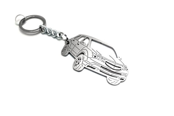 Keychain Fit Acura MDX II Stainless Steel Key Chain With Ring