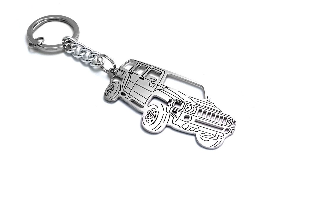 Keychain Fit Hummer H3 Enthusiast Stainless Steel Key Chain Etsy