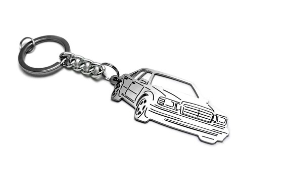 Keychain Fit Mercedes-benz W124 Stainless Steel Key Chain With