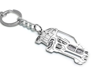 Keychain fit BMW X5 G05 Enthusiast Stainless Steel Key Chain with Ring Keyring Automobile Custom Car Design