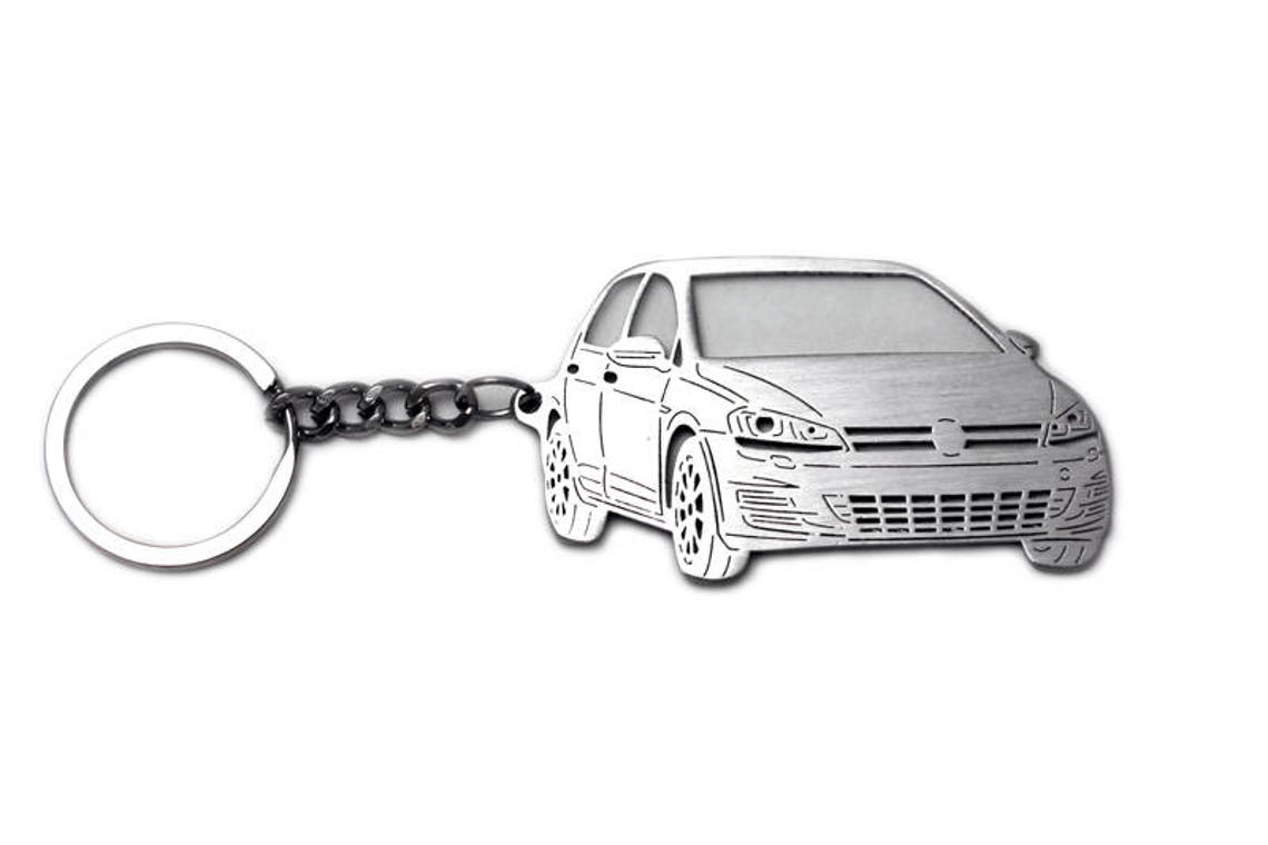 Keychain Fit Volkswagen Golf VII Stainless Steel Key Chain Etsy