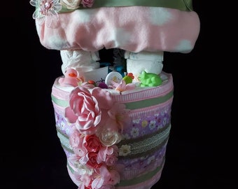 Wishing Well, Baby Shower, Decor, Baby shower Decorations, baby, new baby, mom-to-be, diaper cake, baby gift, shower gift, centerpiece, baby