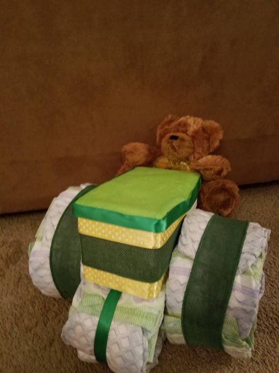 john deere diaper cake