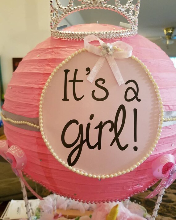 Gateau De Couche De Montgolfiere Gateau De Couche De Bebe Etsy