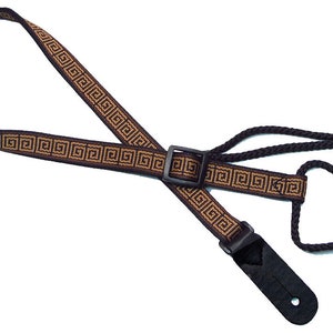 3/4&quot; &quot;Greek Key&quot;  Mandolin/Ukulele Straps by Legacystraps