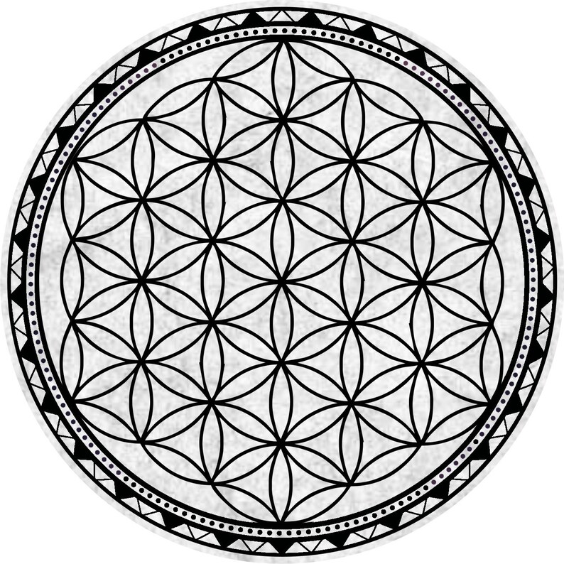 Flower of Life Crystal Grid 8 1/2 Sacred Geometry | Etsy