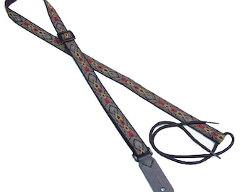 3/4" Mandolin Strap for A & F type Mandolins, Ukuleles, Guitars by Legacystraps Arrowhead