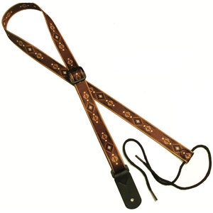 1 Mandolin Strap for A & F type Mandolins, Ukuleles, Guitars by Legacystraps Navajo Design image 1