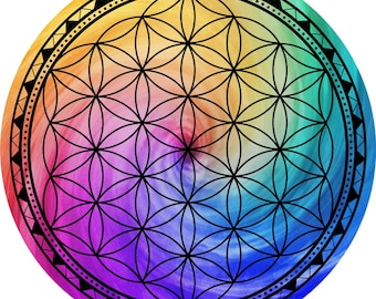 Flower of Life Sacred Geometry Crystal Grid - 5" Metaphysical Reike Healing crystall grid Flower of Life (Crystals NOT Included)