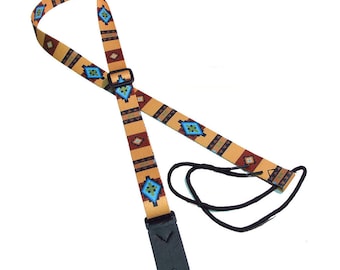 1" Mandolin Strap for A & F type Mandolins, Ukuleles, Guitars by Legacystraps Mandolin/Ukulele Straps 1" Southwest