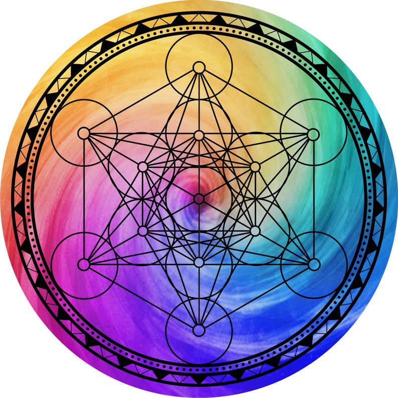 Metatrons Cube Sacred Geometry Grid 5 Metaphysical Etsy