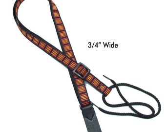 Sangle de mandoline pour mandolines, ukulélés, guitares de type A et F par Legacystraps Mandolin/Ukulele Straps 3/4" Hot Tracks