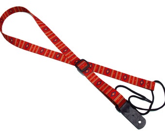 1" Mandolin Strap for A & F type Mandolins, Ukuleles, Guitars by Legacystraps -Santa Fe Design