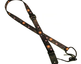 1" Mandolin Strap for A & F type Mandolins, Ukuleles, Guitars by Legacystraps Mandolin/Ukulele Straps 1" Fireworks