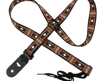 1" Mandolin Strap for A & F type Mandolins, Ukuleles, Guitars  by Legacystraps - Coronado Design