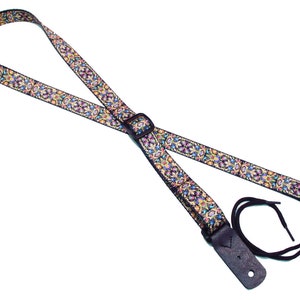 1&quot; Mandolin Strap for A & F type Mandolins, Ukuleles, Guitars by Legacystraps -Arabesque Design