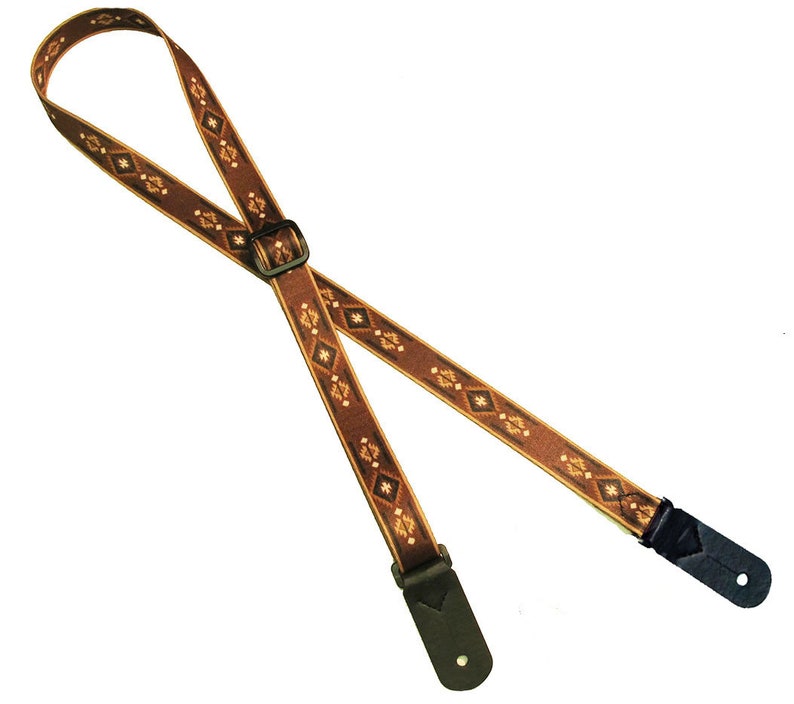 1 Mandolin Strap for A & F type Mandolins, Ukuleles, Guitars by Legacystraps Navajo Design image 3