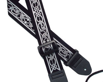 Legacystraps Celtic Guitar Strap with Celtic Design #2  Design in different color variations