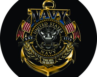 Spare Wheel Tire Cover for Je p Trailer RV SUV Truck Camper Travel Trailer Accessories US Navy Veteran 3