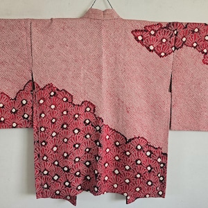 Japanese Silk KIMONO Jacket, Shibori, KIMONO Jacket, Free Shipping　105