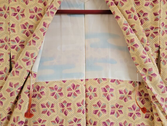 Japanese Silk KIMONO Jacket, Shibori, KIMONO Jack… - image 6