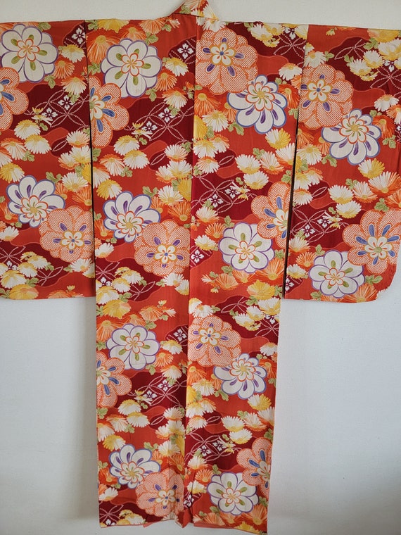 Japanese Silk Kimono Robe, gown, Dressing,Lingeri… - image 2