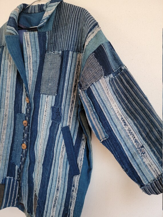Veste Boro Japonaise Vintage - Remake Fait Main, 1900-1940