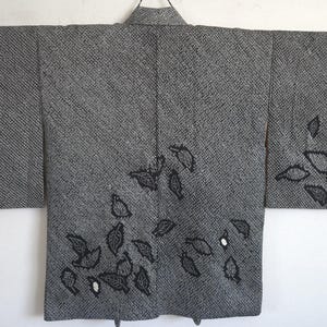 Japanese Silk KIMONO Jacket, Shibori, KIMONO Jacket, Free Shipping　105