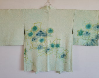 Japanese Silk KIMONO jacket haori,Shibori,KIMONO Dress,Antiqueyo