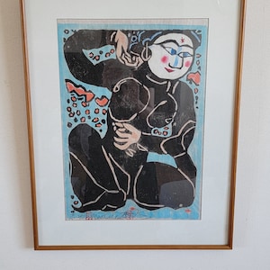 Shiko Munakata, woodblock print