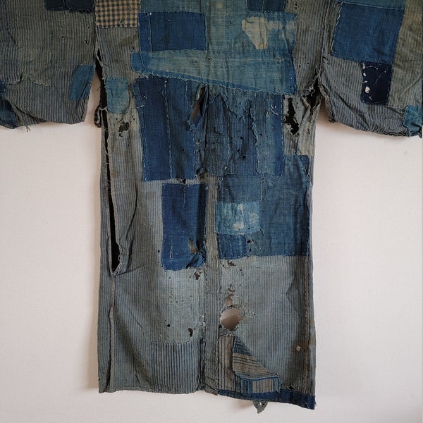 Japanese Vintage BORO,NORAGI ,KIMONO Jacket,Free Shipping