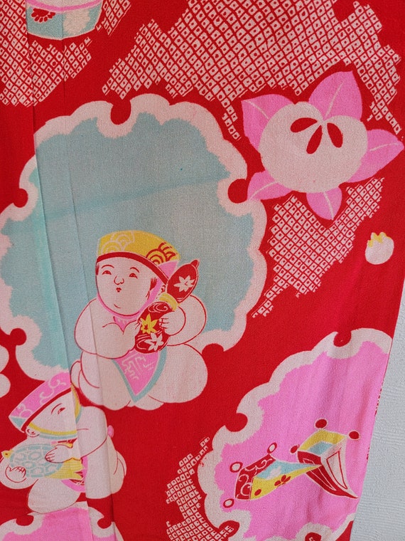 Japanese Silk Kimono juban ,gown, Dressing,Linger… - image 9