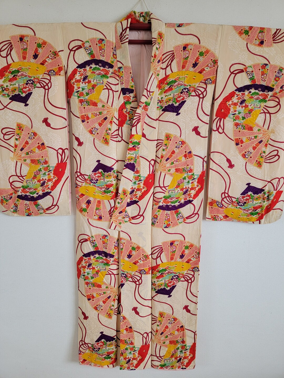 Antique Japanese Silk KIMONO Robe ,gown, Dressing,lingerie, Nightwear