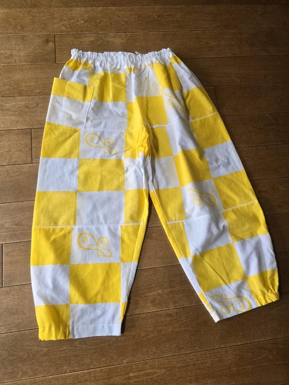 Kimono remake, Tenugui, patchwork, pants - image 7