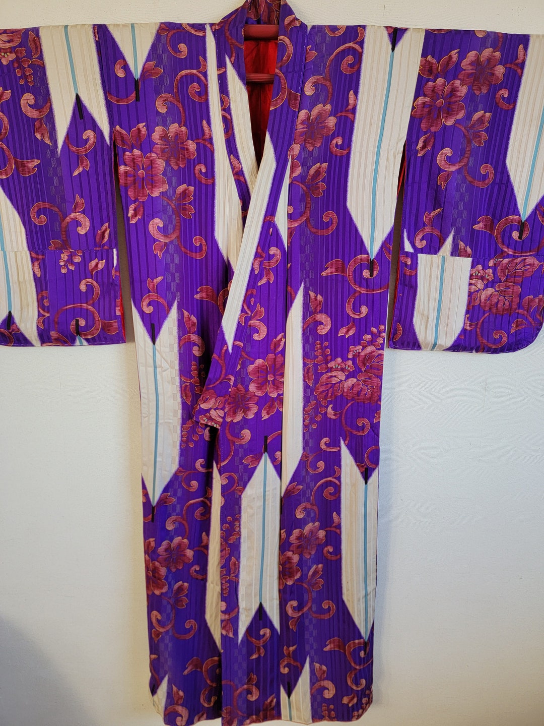 Antique Silk Kimono Robe, Gown, Dressg,nightwear,traditional Dress,free Shipping,m Etsy UK