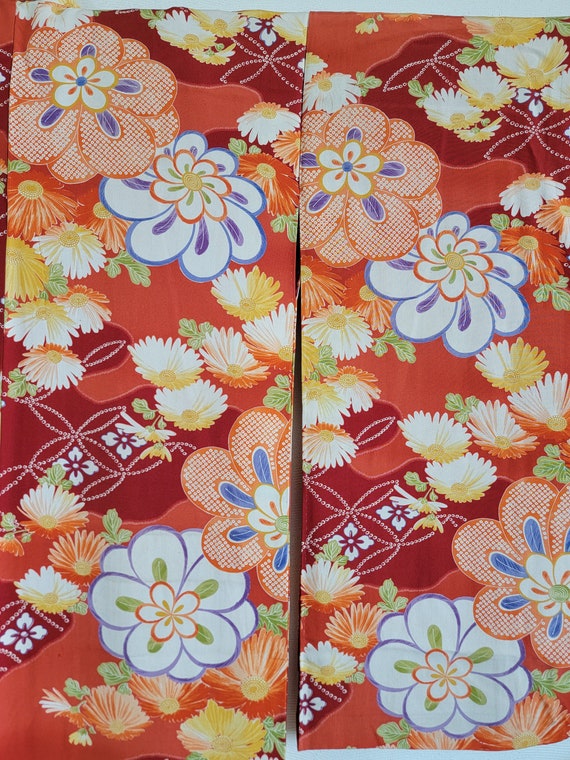 Japanese Silk Kimono Robe, gown, Dressing,Lingeri… - image 10