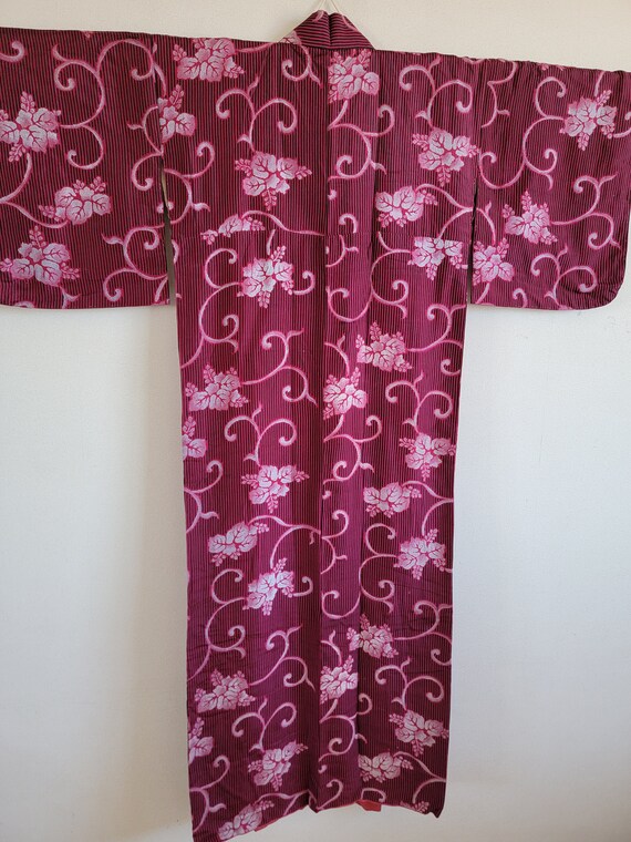 Antique Japanese Silk Kimono Robe, gown, Dressing… - image 5