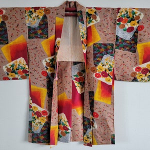 Antique Japanese Silk KIMONO jacket haori,KIMONO Dress,Antique?