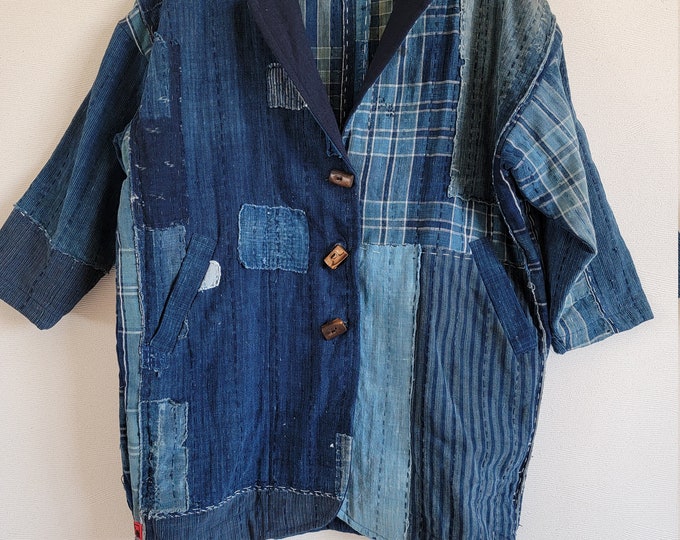 Vintage Japanese Clothes Remake Handmade, BORO , BORO JACKET , Free ...