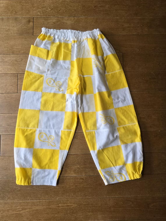 Kimono remake, Tenugui, patchwork, pants - image 5