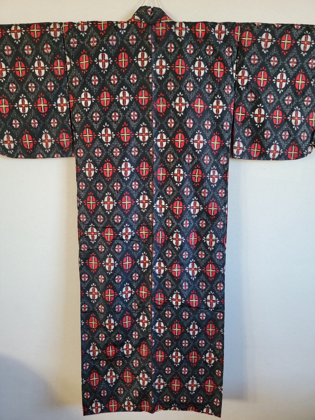 Antique Japanese Silk KIMONO Robe ,meisen,gown, Dressing,lingerie